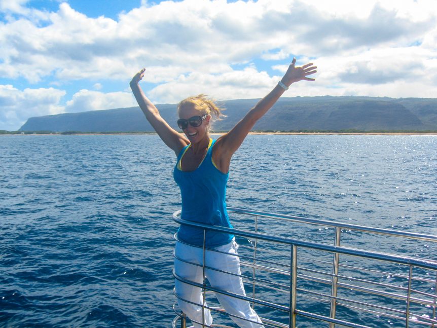 Hands up in Kauai